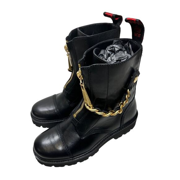 New Zadig & Voltaire Joe Cecilia Smooth Cowskin Chelsea Boots Sz EU38/US7.5 - Picture 3 of 8